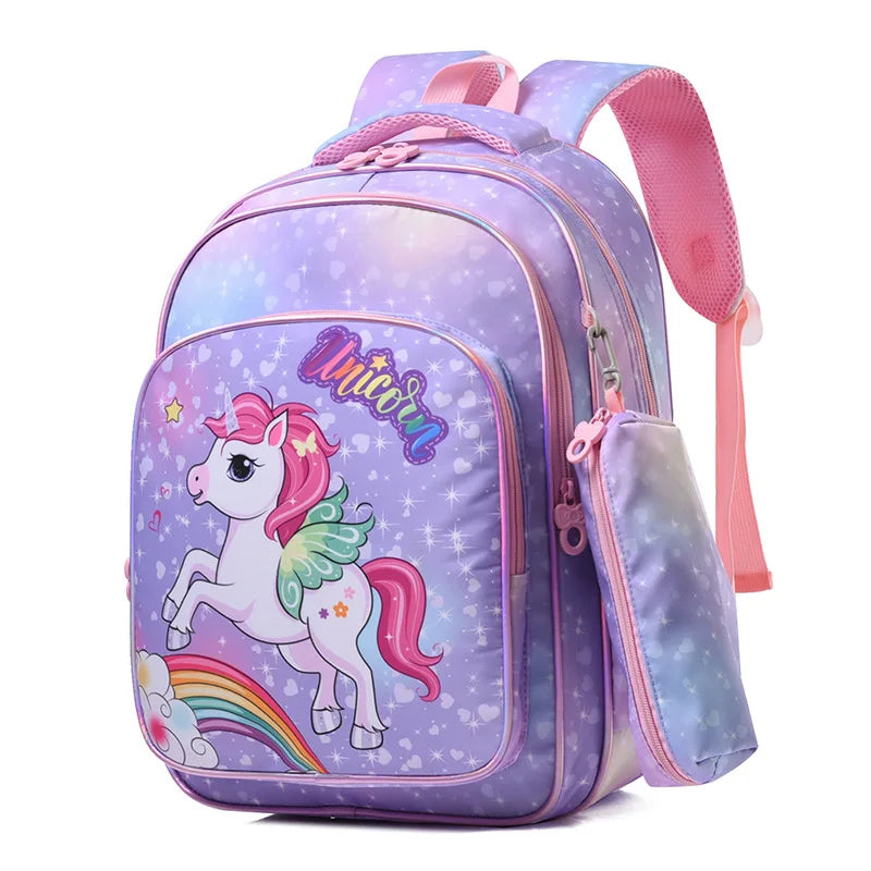 Dinosaur Backpack with A Pen Bag for Kids, Lightweight Breathable Cute Rucksack for Teenage,Primary Middle Schoolbags