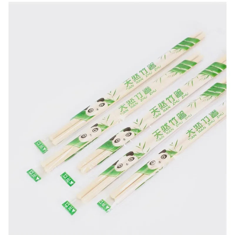 Disposable Bamboo Wood Chopsticks, Restaurant Individual Package, Chop Sticks, Sushi Food Stick, Tableware, 100Pairs