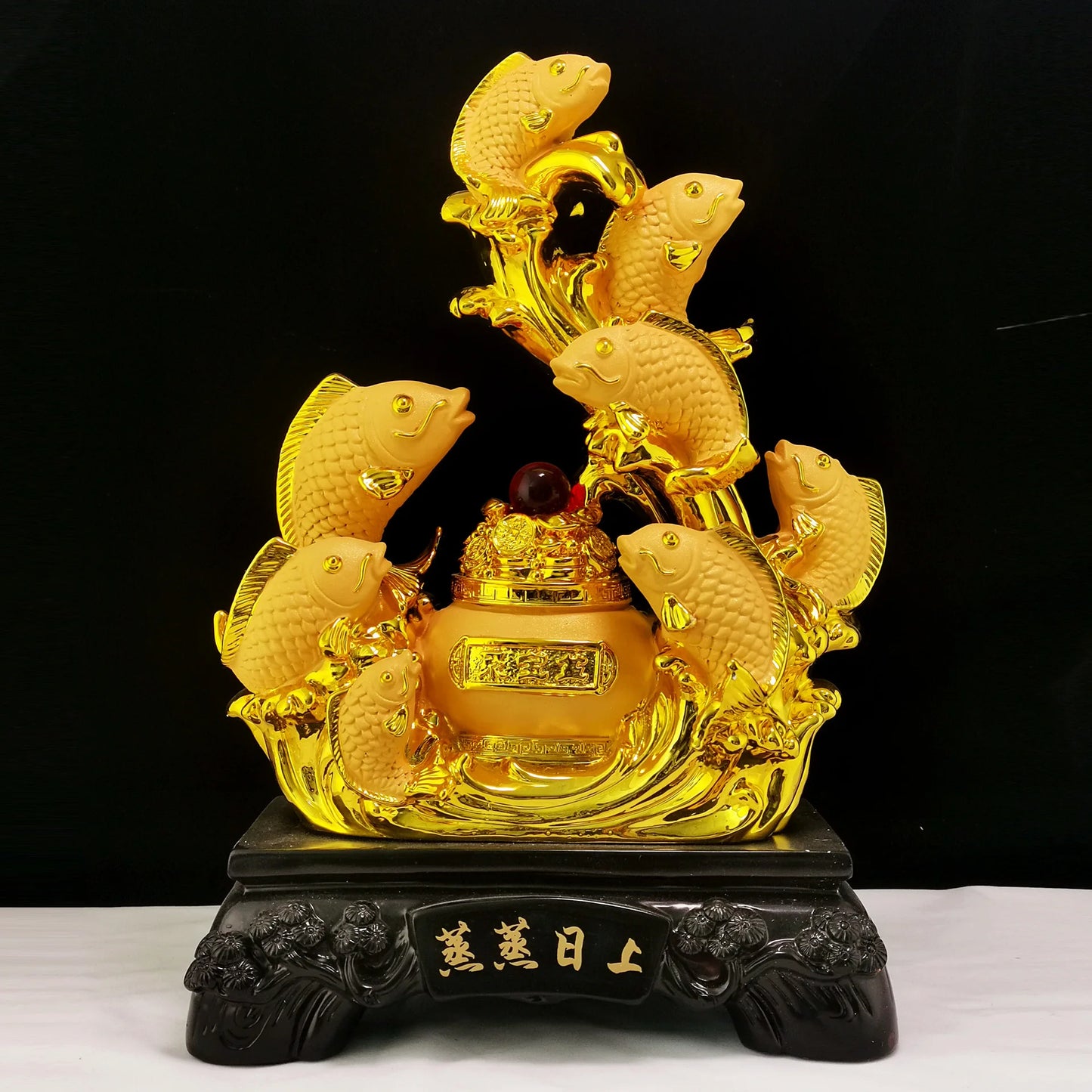 Divance sharkin thriving fish fortune gold arowana ornaments home living room decoration shop opening gifts