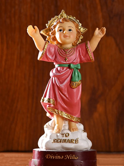 Divine Child Statue Sculpture Decoration Figurine Religious Tiny Jesus Souvenir Christian Giveaway Home Ornament Europe Style