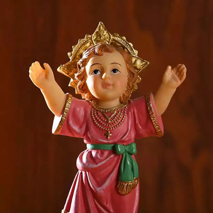 Divine Child Statue Sculpture Decoration Figurine Religious Tiny Jesus Souvenir Christian Giveaway Home Ornament Europe Style