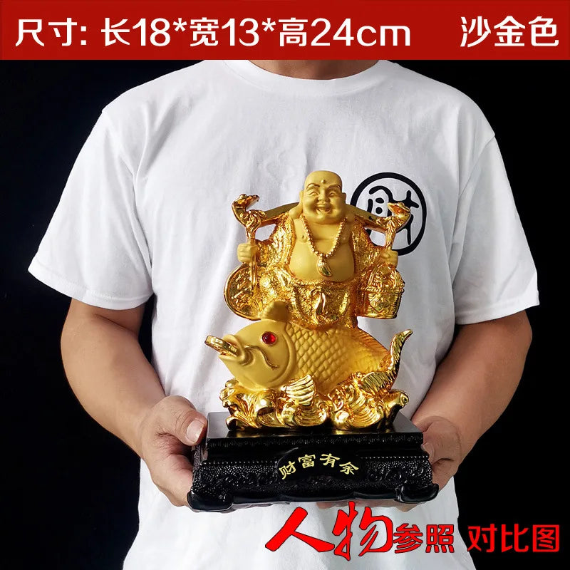 Diwansi Gold Placer Has More Than Enough Wealth, Arowana Maitreya Ornaments and Crafts, Home Shops, Opening Gifts, Wholesale.