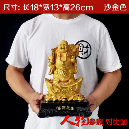 Diwansi الذهب بلاسر محظوظ الكنز Maitreya الحلي الحرف متجر المنزل لإرسال الهدايا افتتاح بالجملة