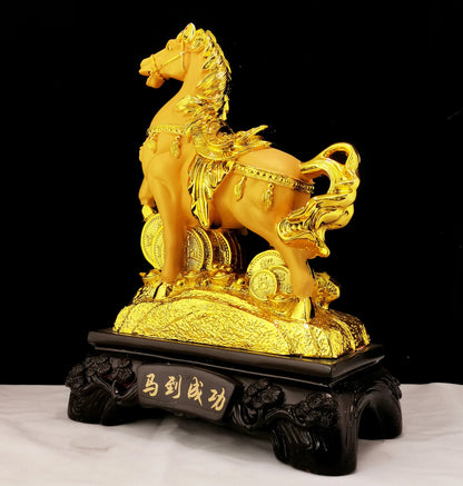 Diwansi Resin Shajin Horse Successful Handicraft Horse Ornaments Living Room Home Decoration Decoration Fortune Gifts