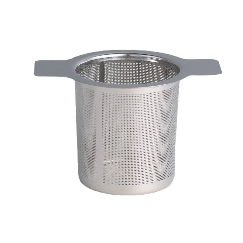 Double Handles Tea Infuser With Lid Stainless Steel Fine Mesh Coffee Filter Teapot Cup Hanging Loose Leaf Tea Strainer Filter
