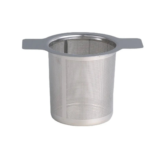 Double Handles Tea Infuser With Lid Stainless Steel Fine Mesh Coffee Filter Teapot Cup Hanging Loose Leaf Tea Strainer Filter