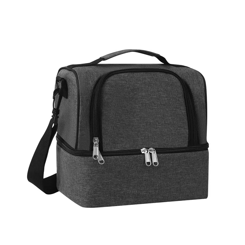 Double Insulated Lunch Bag Leakproof Picnic cooler bag for beer Bento Box Meal Pouch Food travel Thermal Cooler Delivery Bag