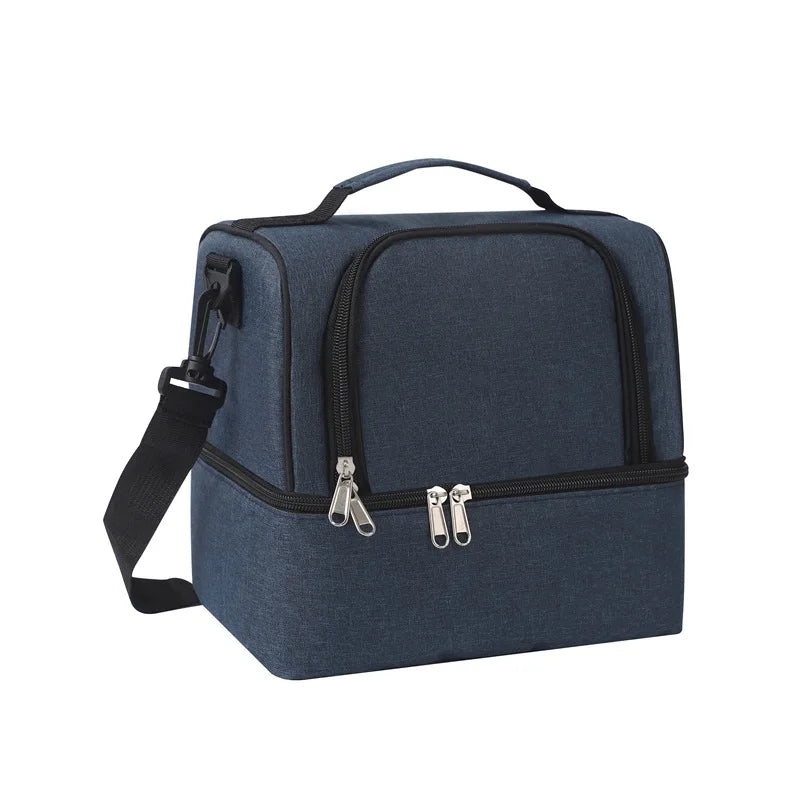 Double Insulated Lunch Bag Leakproof Picnic cooler bag for beer Bento Box Meal Pouch Food travel Thermal Cooler Delivery Bag