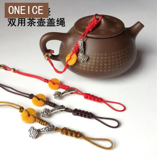 Double Useful Teapot Rope And Pot Lid Tied Only Rope