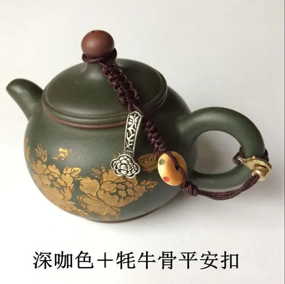 Double Useful Teapot Rope And Pot Lid Tied Only Rope