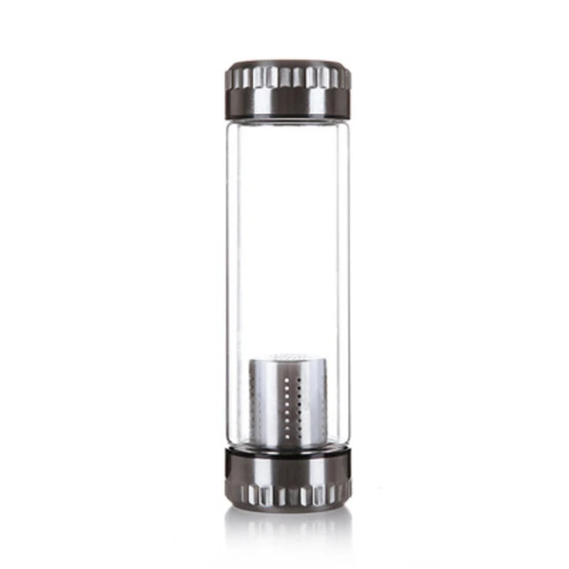 Double Wall Glass Water Bottle, Infuser Filter, Puer Tea Cup, Teacup Car Travel, Outdoor Creative Drinkware Gift