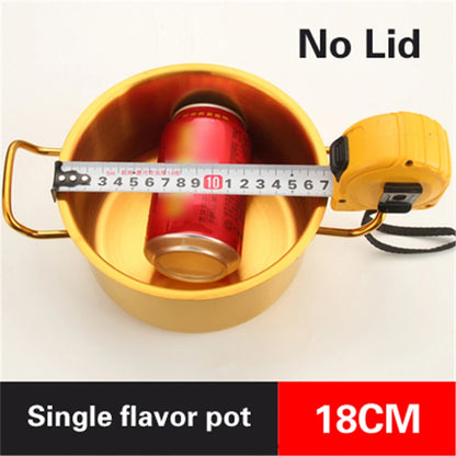 Double flavor pot Commercial gold imitation copper pot Soup pot cooker Stainless steel hot pot hotpot Boiler for gas Hot Pot