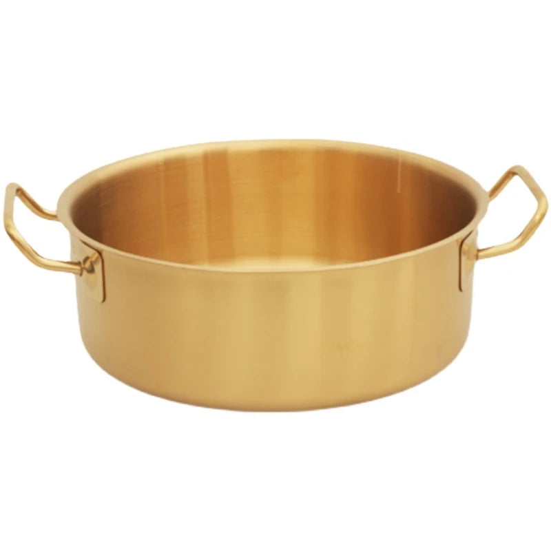 Double flavor pot Commercial gold imitation copper pot Soup pot cooker Stainless steel hot pot hotpot Boiler for gas Hot Pot