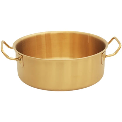 Double flavor pot Commercial gold imitation copper pot Soup pot cooker Stainless steel hot pot hotpot Boiler for gas Hot Pot