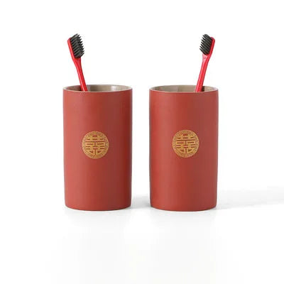 Double happiness Couple Mug set, Unique Funny Tea Ceramic Cup Set for Bride and Groom, Anniversary, Wedding, Girlfriend Wife