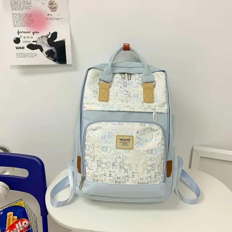 Doughnut Macaroon Travel Backpack Ladies College Lightweight Casual Daypacks Bag Bookbag