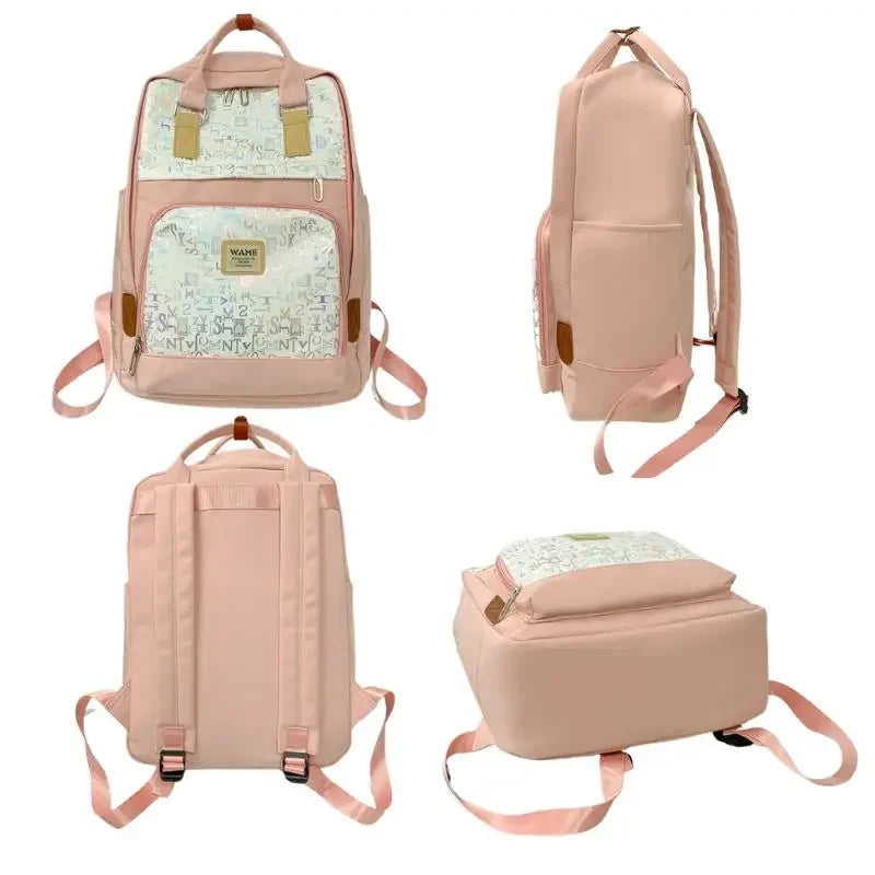 Doughnut Macaroon Travel Backpack Ladies College Lightweight Casual Daypacks Bag Bookbag