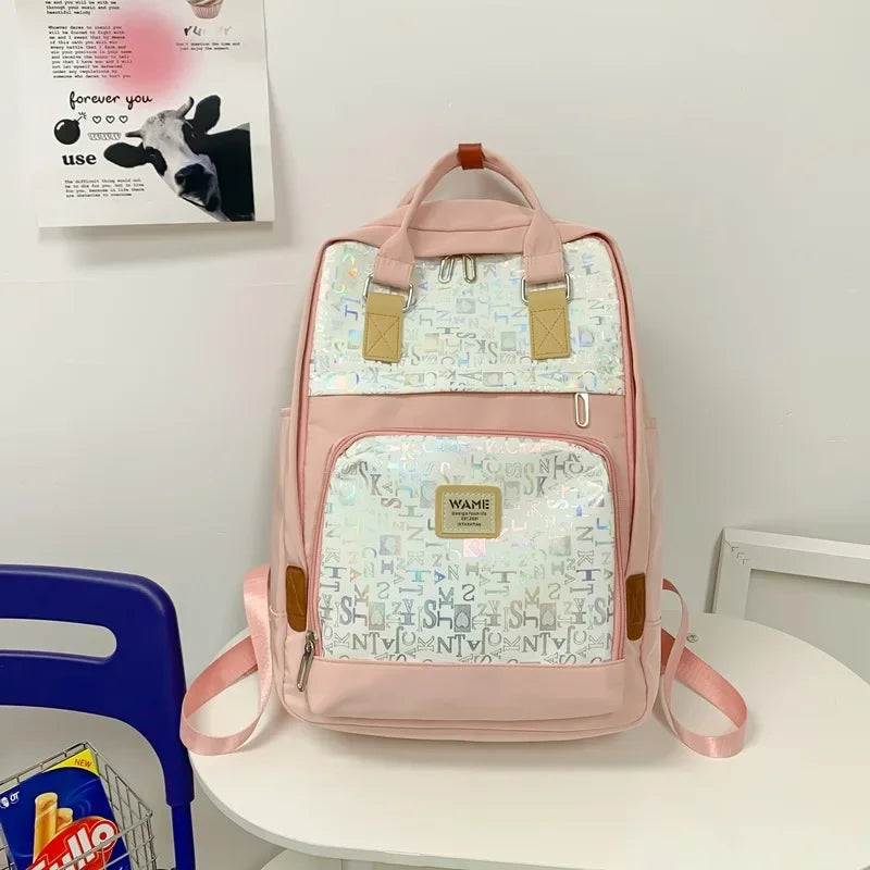 Doughnut Macaroon Travel Backpack Ladies College Lightweight Casual Daypacks Bag Bookbag