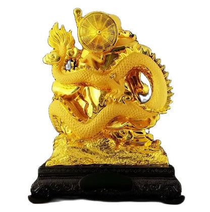 Dragon resin Maitreya Buddha shiva decoration living room big belly laughing Buddha office decoration entrance door sculpture