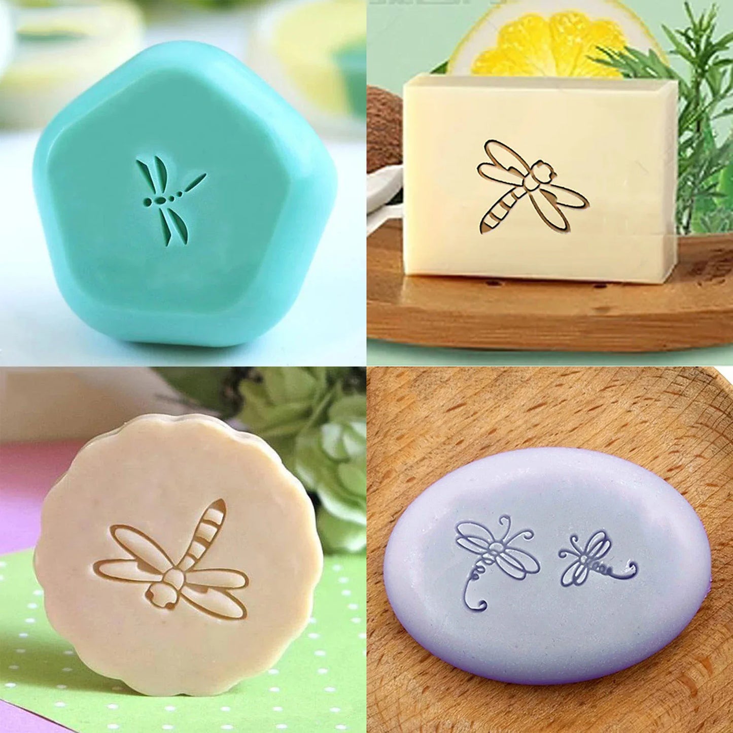Dragonfly pattern Handmade Soap  Stamp Flying Animal Transparent Natural Soap Seal  Acrylic Chapter Custom