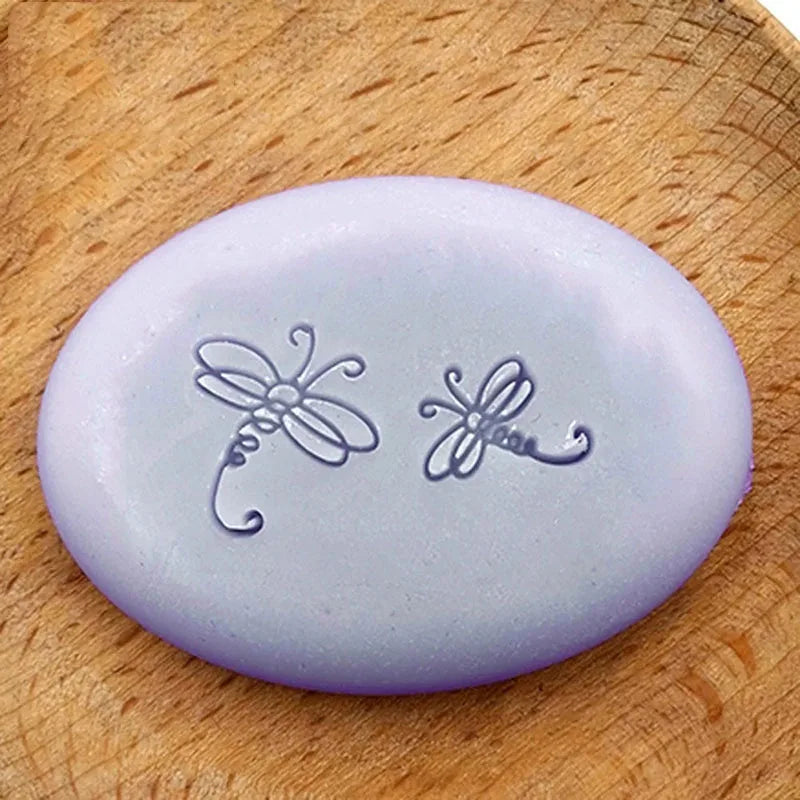 Dragonfly pattern Handmade Soap  Stamp Flying Animal Transparent Natural Soap Seal  Acrylic Chapter Custom