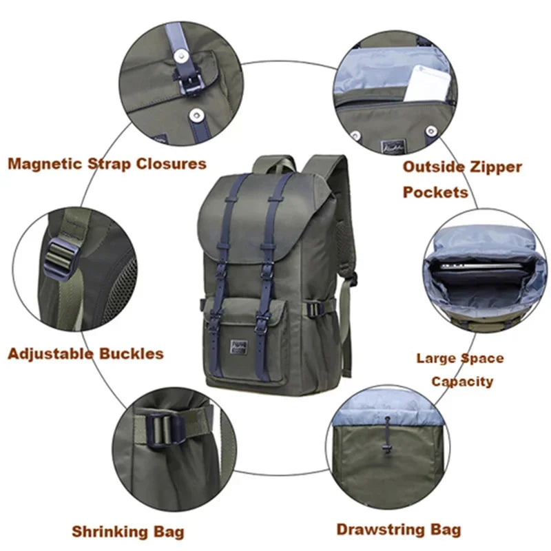Drawstring Rucksack Pack Casual Outdoor Mountaineering Daypack School backpack For Hiking Travel Camping Backpack