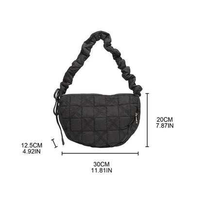 Drawstring Versatile Bags Reusable Fashion Cloud Shoulder Crossbody Bag