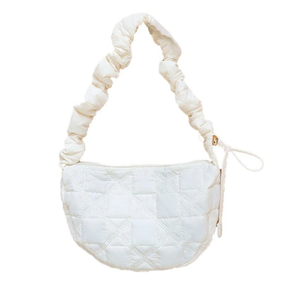 Drawstring Versatile Bags Reusable Fashion Cloud Shoulder Crossbody Bag