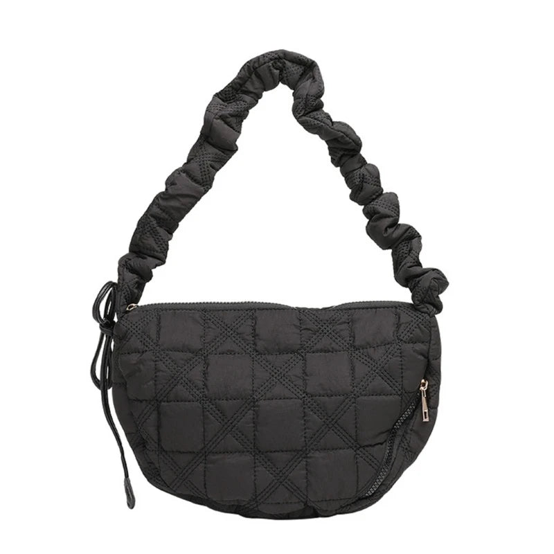 Drawstring Versatile Bags Reusable Fashion Cloud Shoulder Crossbody Bag