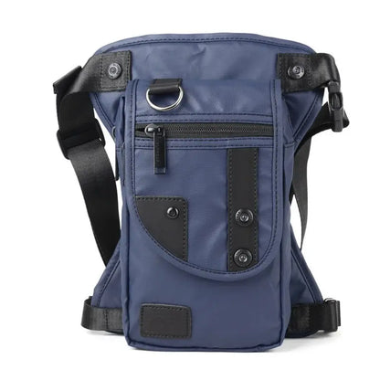 Drop Legs Bags  Men Nylon Fashion Hip Waist Pack Thigh Bum Fanny Packs Multifunction Tactical Riding Male Shoulder Messenger Bag