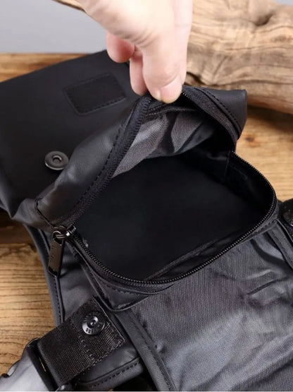 Drop Legs Bags Men Nylon Fashion Hip Waist Pack Thigh Bum Fanny Packs Multifunction Tactical Riding Male Shoulder Messenger Bag