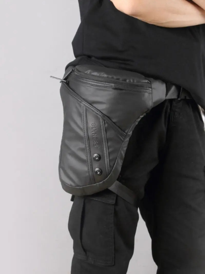 Drop Waist Leg Bag Motorcycle Bag Rainproof Reflective Earphone Hole Thigh Belt Tactical Travel Fanny Pack Bolsa Moto