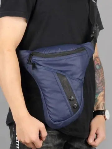 Drop Waist Leg Bag Motorcycle Bag Rainproof Reflective Earphone Hole Thigh Belt Tactical Travel Fanny Pack Bolsa Moto