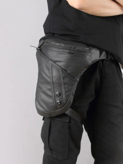 Drop Waist Leg Bag Motorcycle Bag Rainproof Reflective Earphone Hole Thigh Belt Tactical Travel Fanny Pack Bolsa Moto