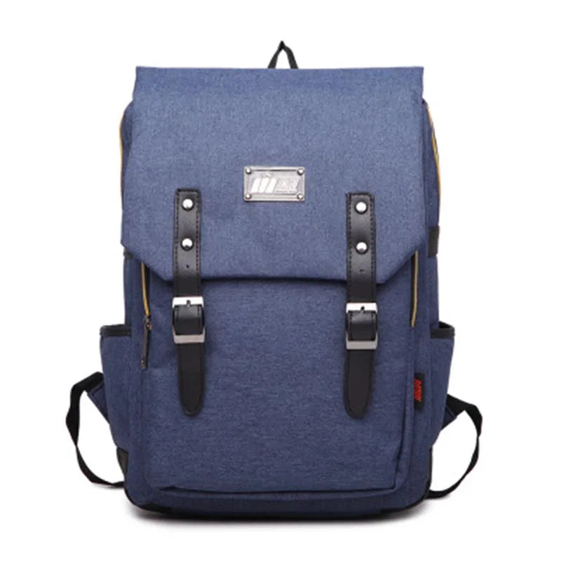 Drop shipping New Women Canvas Backpacks for Teenager Girls Men Casual Student School Bag Fashion Travel Rucksacks for Laptop