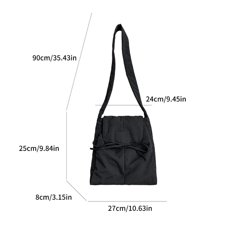 Durable Nylon Crossobdy Bag with Adjustable Shoulder Strap for Everyday Use