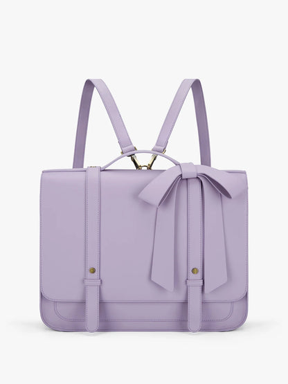 ECOSUSI Bags for Women Courier bags PU Leather 14'' Laptop Bag Satchel female Shoulder Bag for College Travel square bag