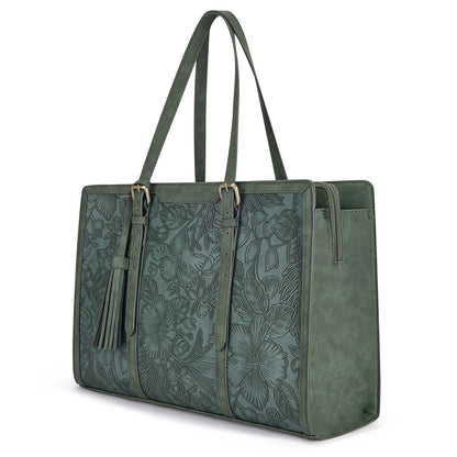 ECOSUSI Laptop Tote Fits Up to 15.6 Inch Briefcase for Women Office Handbags large Capacity with 3 Layer Compartments