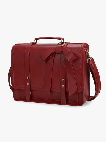 ECOSUSI Shoulder Bags For Women Designer Bag Luxury Crossbody Bag Dual Straps Messenger Bag Quality 15.6'' Laptop Briefcase
