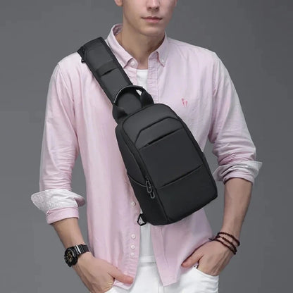 EURCOOL 9.7 IPad Chest Messenger Bag for Men  Pocket Crossbody Water Proof Pack Messenger Bags