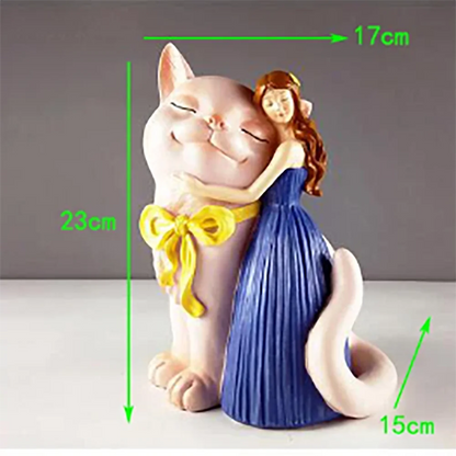 EUROPEAN RESIN SWAN PRINCESS PANDA BABY ORNAMENTS LIVINGROOM BEDROOM HOME ACCESSORIES CRAFTS HOTEL OFFICE FURNISHINGS DECORATION