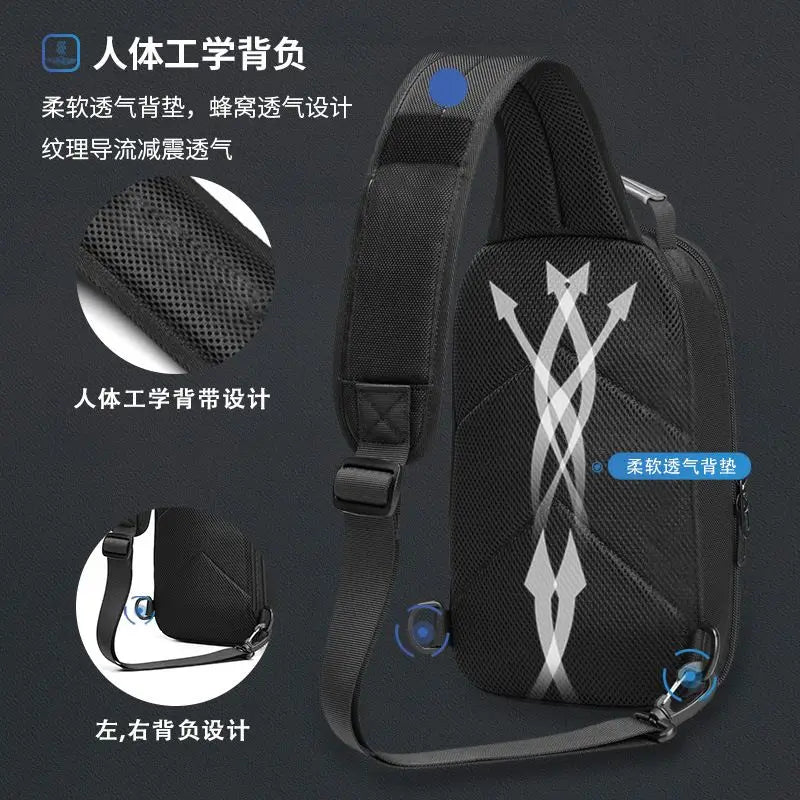 EVA Anti-collision Chest Bag Casual Shoulder Bag Carrying Case For Steam Deck NS Switch Ipad And Other Gaming Accessories