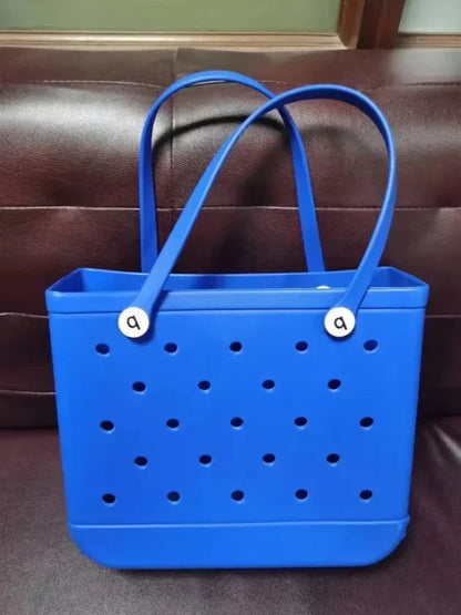 EVA Beach Tote Bag Waterproof Large Capacity Handbag Women Trendy Shoulder Bags Shopping Bogg Bag Travel Picnic Storage Basket