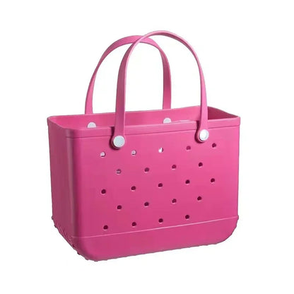EVA Beach Tote Bag Waterproof Large Capacity Handbag Women Trendy Shoulder Bags Shopping Bogg Bag Travel Picnic Storage Basket