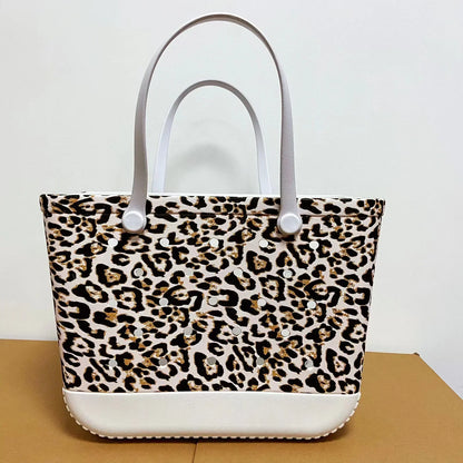 EVA Beach Tote Bag Waterproof Large Capacity Handbag Women Trendy Shoulder Bags Shopping Bogg Bag Travel Picnic Storage Basket
