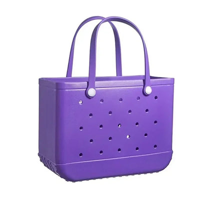 EVA Beach Tote Bag Waterproof Large Capacity Handbag Women Trendy Shoulder Bags Shopping Bogg Bag Travel Picnic Storage Basket