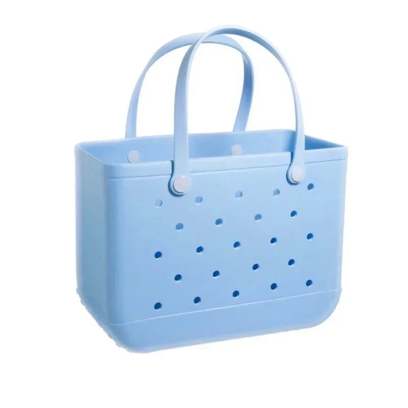 EVA Beach Tote Bag Waterproof Large Capacity Handbag Women Trendy Shoulder Bags Shopping Bogg Bag Travel Picnic Storage Basket