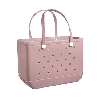 EVA Beach Tote Bag Waterproof Large Capacity Handbag Women Trendy Shoulder Bags Shopping Bogg Bag Travel Picnic Storage Basket