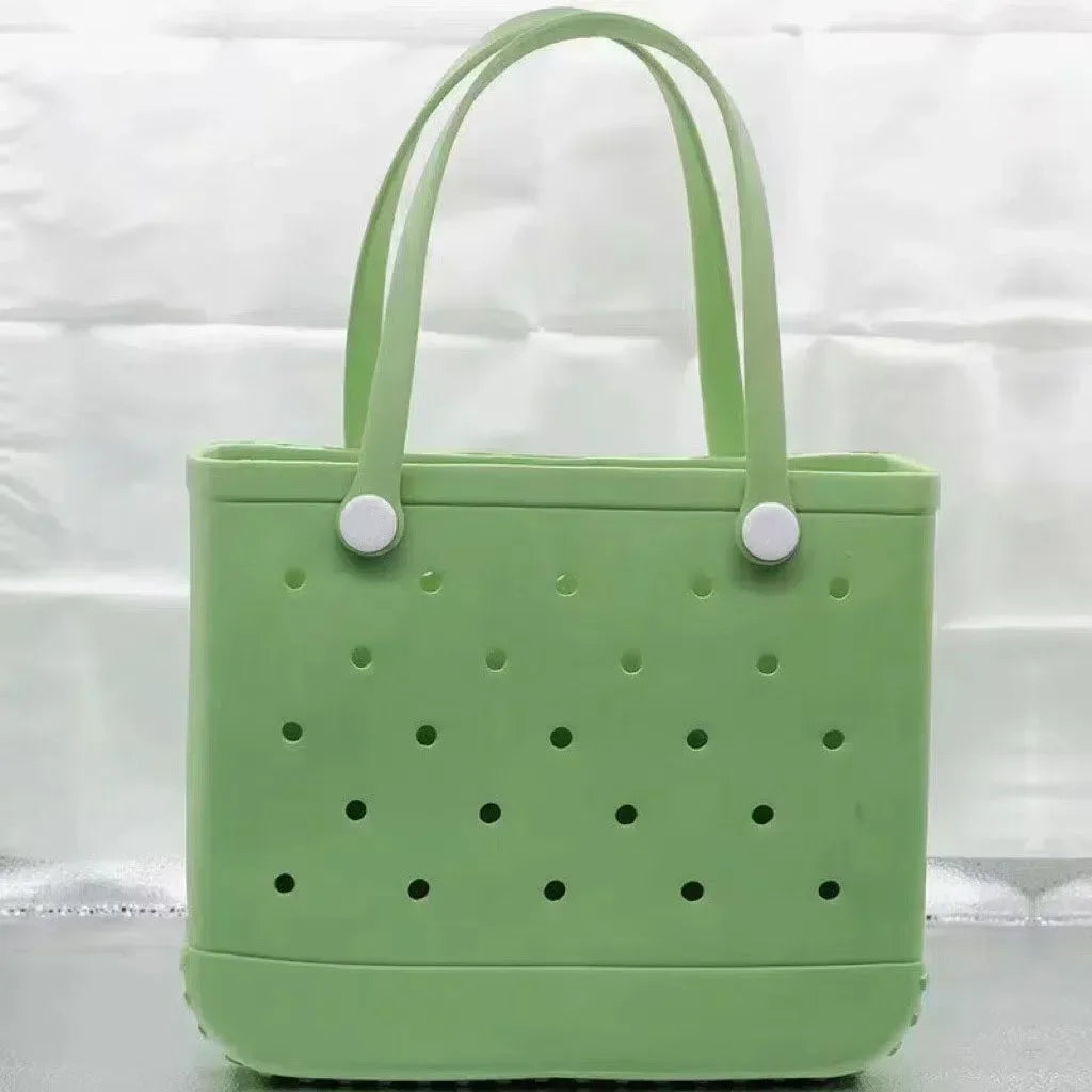 EVA Beach Tote Bag Waterproof Large Capacity Handbag Women Trendy Shoulder Bags Shopping Bogg Bag Travel Picnic Storage Basket