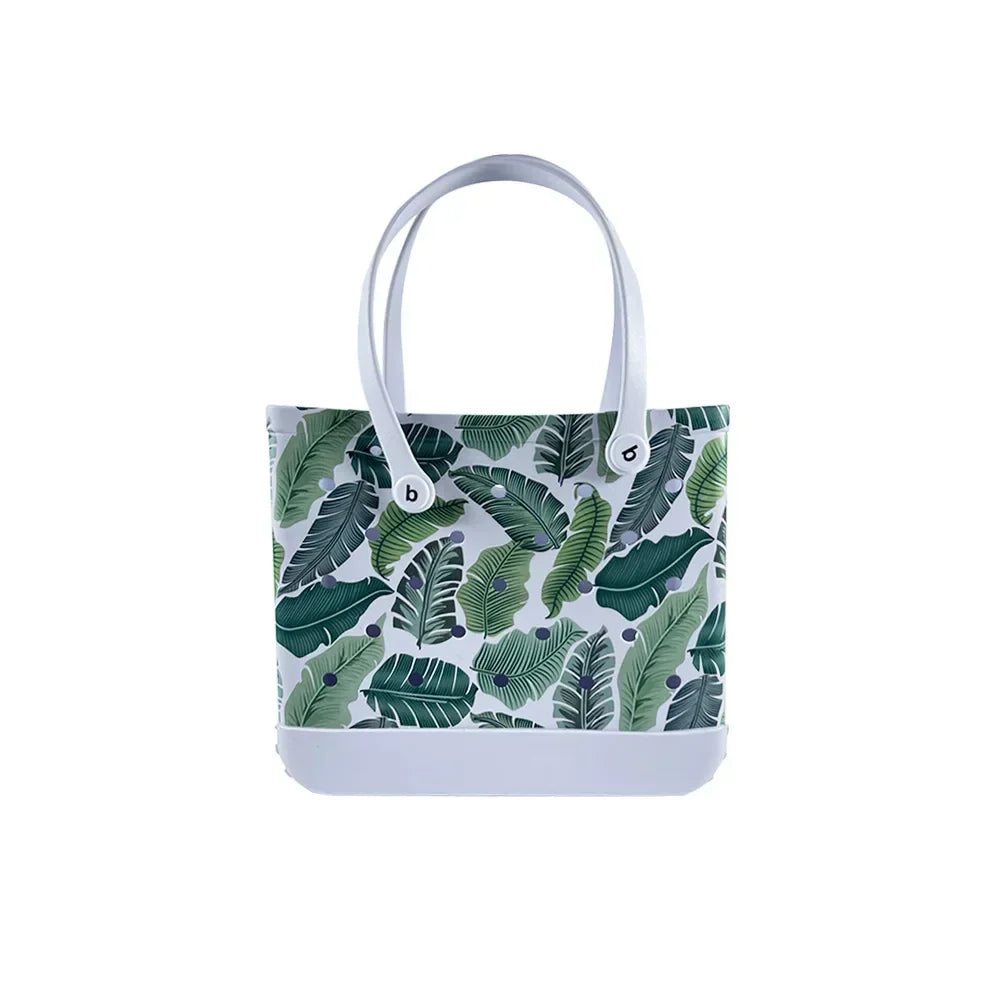 EVA Beach Tote Bag Waterproof Large Capacity Handbag Women Trendy Shoulder Bags Shopping Bogg Bag Travel Picnic Storage Basket